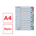 Przekładki kartonowe Mylar A4 Esselte, biały 1-10