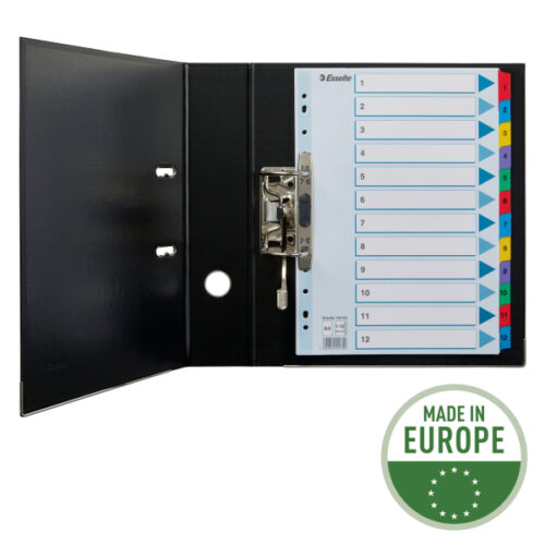 100162_02.jpg Przekładki kartonowe Mylar A4 Esselte, biały 1-12