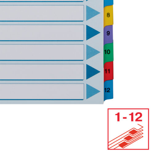 100162_04.jpg Przekładki kartonowe Mylar A4 Esselte, biały 1-12
