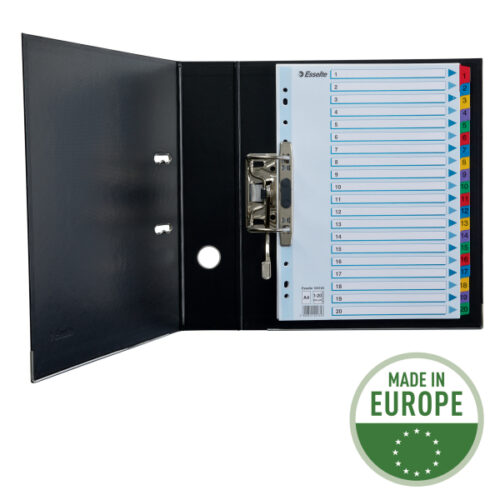 100163_02.jpg Przekładki kartonowe Mylar A4 Esselte, biały 1-20