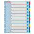 Przekładki karton. Mylar A4 Maxi z lamin. kartą do wielokrotnego opisywania, Esselte, 1-10