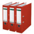 Segregator Leitz A4 z mech. 180°, szer. 80 mm, 30% PP z recyklingu, czerwony