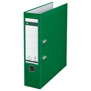 Segregator Leitz A4 z mech. 180°, szer. 80 mm, 30% PP z recyklingu, zielony