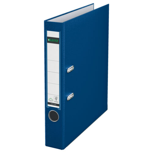 Segregator Leitz A4 z mech. 180°, szer. 50 mm, 30% PP z recyklingu, niebieski