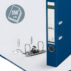 Segregator Leitz A4 z mech. 180°, szer. 50 mm, 30% PP z recyklingu, niebieski