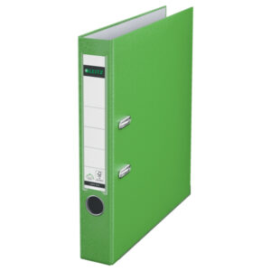 Segregator Leitz A4 z mech. 180°, szer. 50 mm, 30% PP z recyklingu, jasnozielony