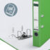 Segregator Leitz A4 z mech. 180°, szer. 50 mm, 30% PP z recyklingu, jasnozielony
