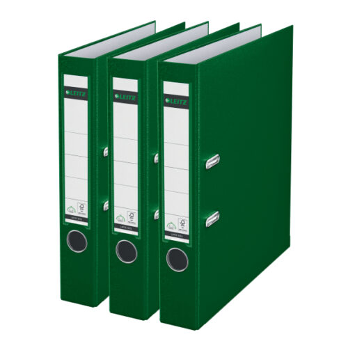10155055_n_01.jpg Segregator Leitz A4 z mech. 180°, szer. 50 mm, 30% PP z recyklingu, zielony