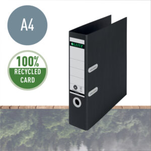 Segregator 180 Recycle A4 80 mm, czarny