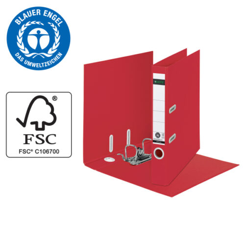 10190025_03.jpg Segregator 180 Recycle A4 50mm, czerwony