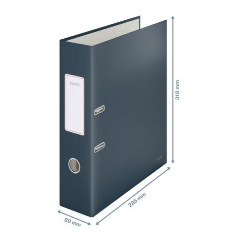 10610089_04.jpg Segregator z mech. 180° Leitz Cosy A4 szer. 80 mm, szary