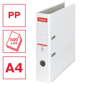Segregator Esselte A4, ekonomiczny 75 mm, biały