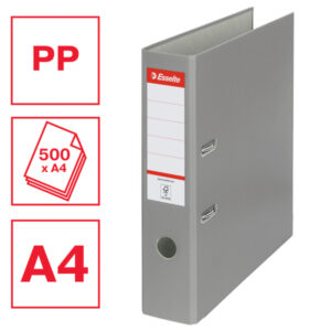 Segregator Esselte A4, ekonomiczny 75 mm, szary