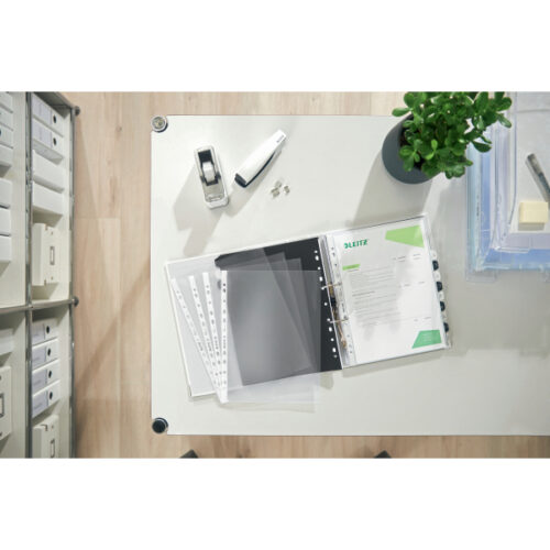 12160000_n_03.jpg Przekładki plast. do nadruku tekstu na kartę, Leitz WOW, 1-12, biało-czarne