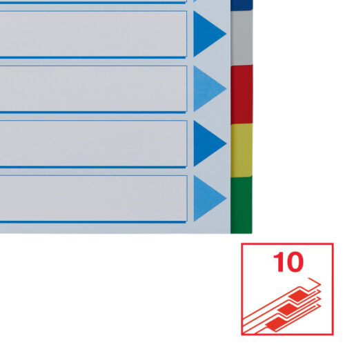 15261_04.jpg Przekładki plastikowe z PP A4 Esselte, 10 kart