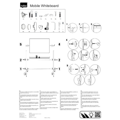 1901033_n_01.jpg Mobilna tablica magnetyczna porcelanowa Nobo Classic 1200x900mm