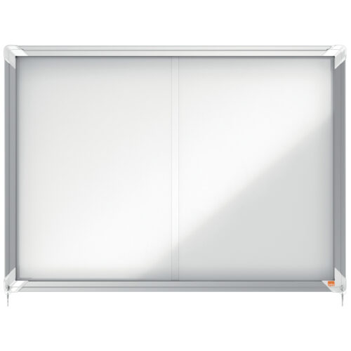 Gablota magnetyczna wewnętrzna Nobo Premium Plus 8xA4 (drzwiczki przesuwne)
