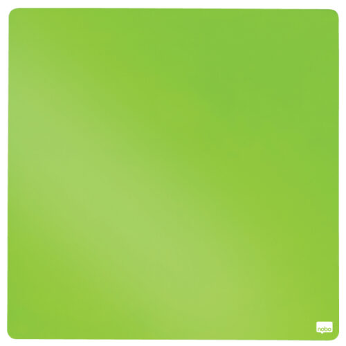 Mała tabliczka suchościeralna Nobo z powierzchnią magnetyczną, 360x360mm, zielona