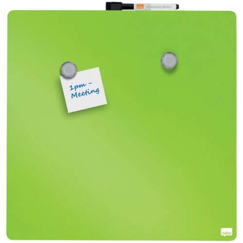 1903773_iu_06.jpg Mała tabliczka suchościeralna Nobo z powierzchnią magnetyczną, 360x360mm, zielona