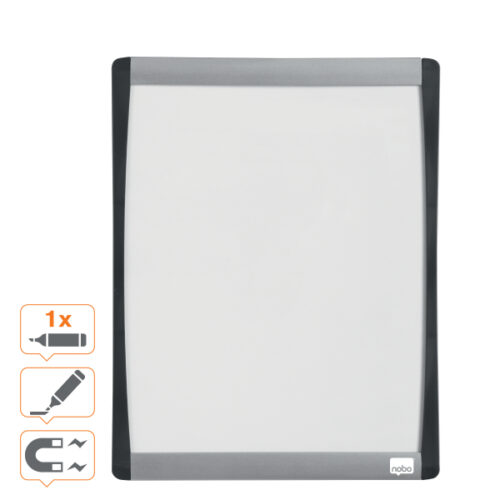 1903778_iu_03.jpg Tablica suchościeralna Nobo Home z zaokrągloną ramą 280x215mm, biała