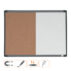 Mała tabliczka Nobo CombiBoard 585x430mm, tablica suchościeralna biała i korkowa (pół na pół)