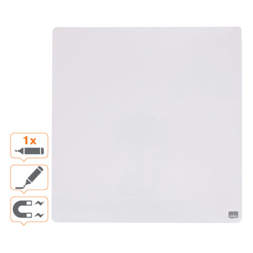 1903802_n_11.jpg Mała tabliczka suchościeralna Nobo z powierzchnią magnetyczną, 360x360mm, biała