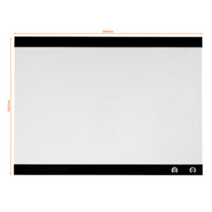 Magnetyczna tabliczka suchościeralna Nobo z klipsem na notatki 430x580mm
