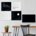 Tablica szklana Nobo Home 30 x 30 cm, czarna