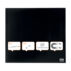 Tablica szklana Nobo Home 30 x 30 cm, czarna