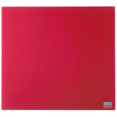 Tablica szklana Nobo Home 45 x 45 cm, czerwona