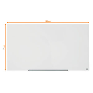 Tablica szklana Nobo Impression Pro, biała (126,4 x 71,1cm)