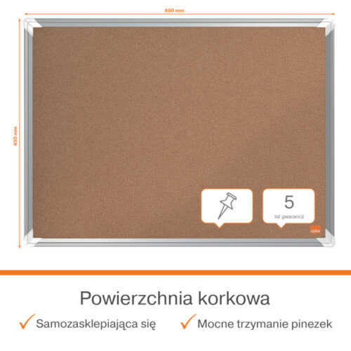 1915179_n_01.jpg Tablica ogłoszeniowa korkowa Nobo Premium Plus 600x450mm