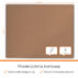 Tablica ogłoszeniowa korkowa Nobo Premium Plus 1500x1200mm