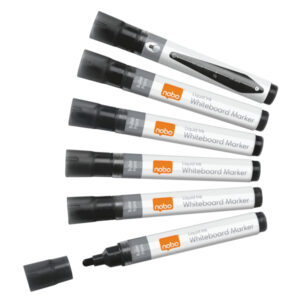 Markery Nobo Liquid Ink, czarne, op./10 szt.