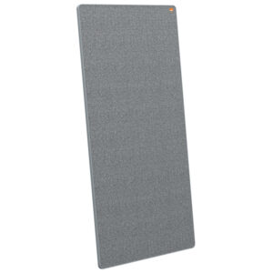 Przenośna, dwustronna, magnetyczna tablica suchościeralna i informacyjna do systemu Nobo Move&Meet, wykończenie szare, 900x1800mm
