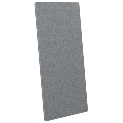 Przenośna, dwustronna, magnetyczna tablica suchościeralna i informacyjna do systemu Nobo Move&Meet, wykończenie szare, 900x1800mm