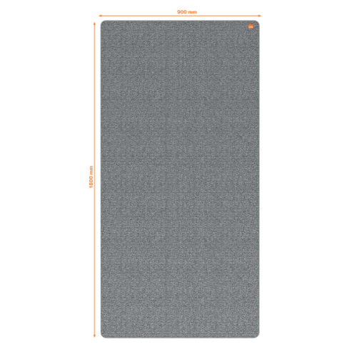 1915561_07.jpg Przenośna, dwustronna, magnetyczna tablica suchościeralna i informacyjna do systemu Nobo Move&Meet, wykończenie szare, 900x1800mm