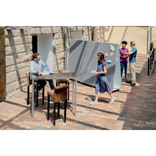1915565_iu_06.jpg Przenośna, dwustronna, magnetyczna tablica suchościeralna do systemu Nobo Move&Meet, wykończenie pomarańczowe, 900x1800mm