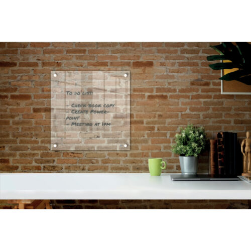 1915619_02.jpg Tablica akrylowa suchościeralna do zawieszania na ścianie Nobo Home 300x300mm