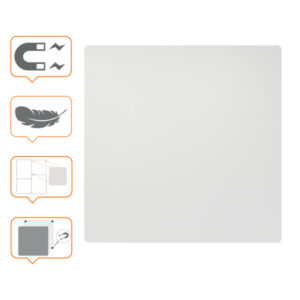 Bezramkowa, magnetyczna tablica modułowa Nobo 450x450mm