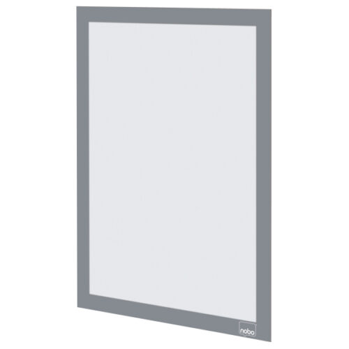 1915696_iu_01.jpg Samoprzylepna, magnetyczna ramka Nobo na plakat (2 szt.), A4, srebrna