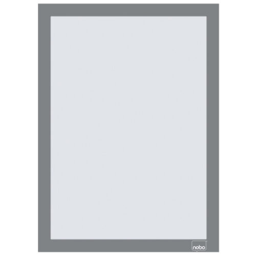 1915696_iu_02.jpg Samoprzylepna, magnetyczna ramka Nobo na plakat (2 szt.), A4, srebrna