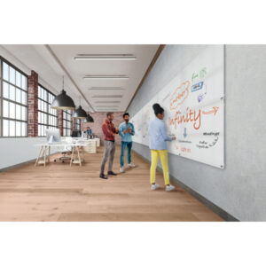Bezramkowa, magnetyczna tablica suchościeralna Nobo Infinity 1200x900mm, biała