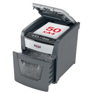 Niszczarka Rexel Optimum AutoFeed+ 50X, P4, 50 kartek, 20 l kosz
