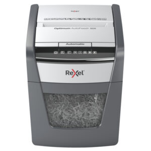 Niszczarka Rexel Optimum AutoFeed+ 50X, P4, 50 kartek, 20 l kosz