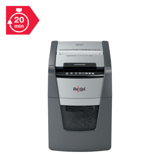2020090XEU_08.jpg Niszczarka Rexel Optimum AutoFeed+ 90X, P4, 90 kartek, 34 l kosz