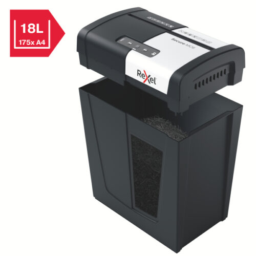 2020130EU_n_02.jpg Niszczarka Rexel Secure MC6, P5, 6 kartek, 18 l kosz