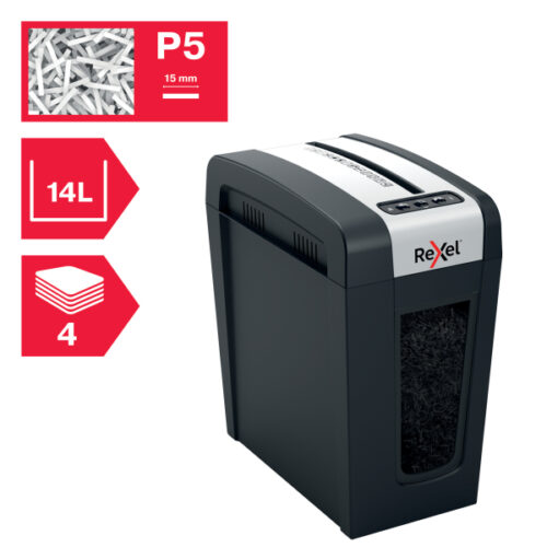 2020132EU_n_06.jpg Niszczarka Rexel Secure MC4-SL, P5, 4 kartki, 14 l kosz