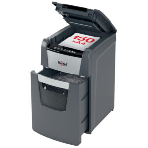 Niszczarka Rexel Optimum AutoFeed+ 150X, P4, 150 kartek, 44 l kosz