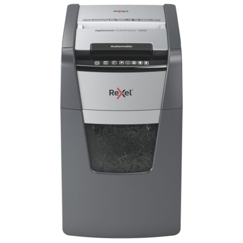 2020150XEU_01.jpg Niszczarka Rexel Optimum AutoFeed+ 150X, P4, 150 kartek, 44 l kosz